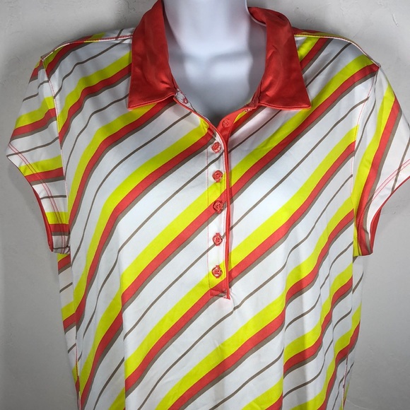 Golf America stripe polo size large - Picture 2 of 5